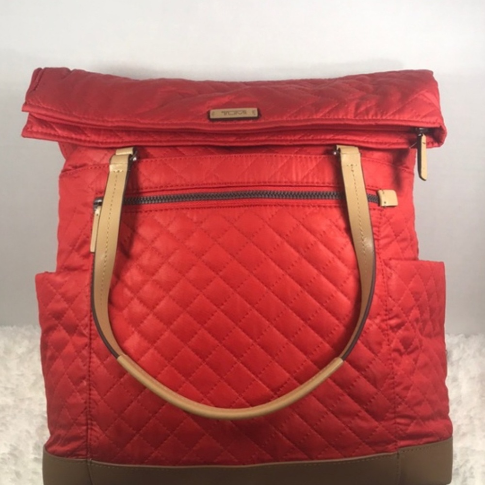 Time Scarlett Red quilted bag